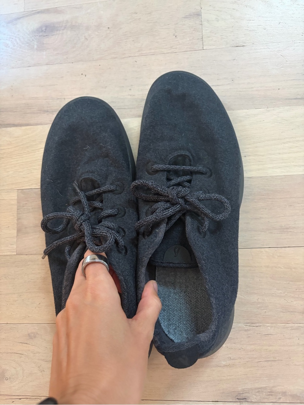 allbirds Men's Dark Brown Wool Runner Sneakers